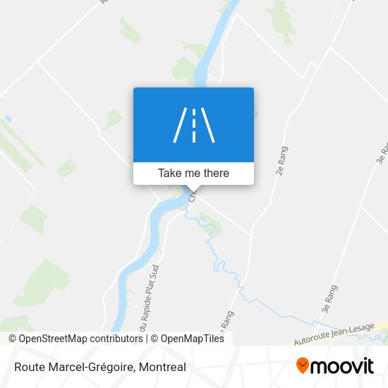 Route Marcel-Grégoire map