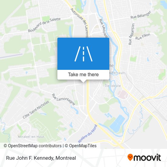 Rue John F. Kennedy map