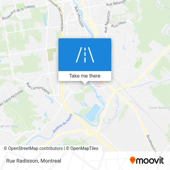 Rue Radisson map
