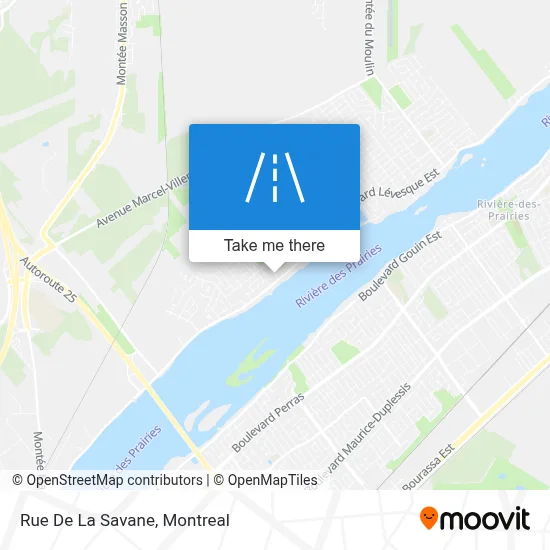 Rue De La Savane map