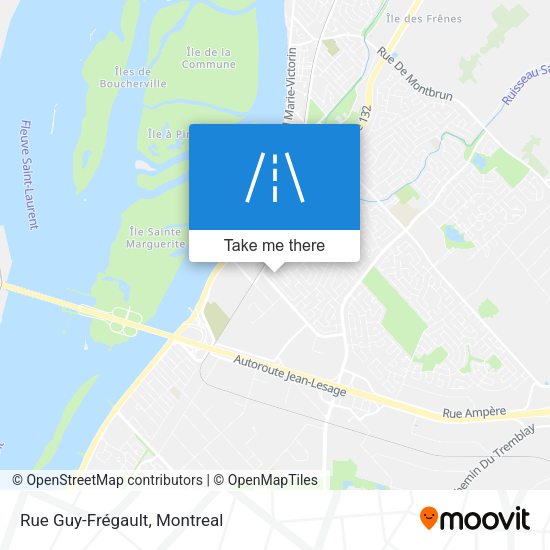 Rue Guy-Frégault map