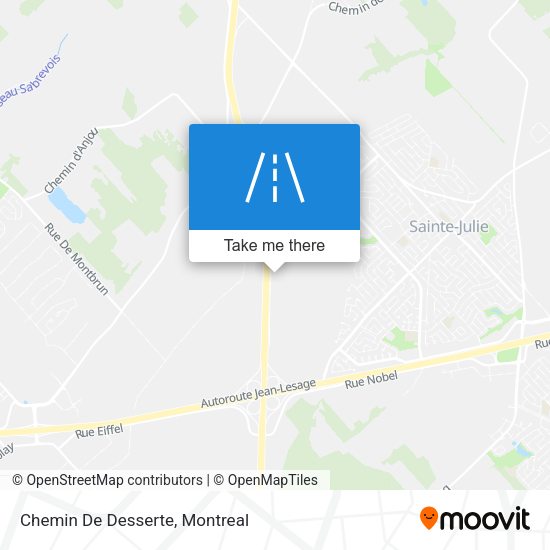 Chemin De Desserte map