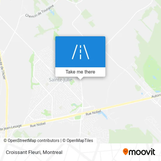 Croissant Fleuri map