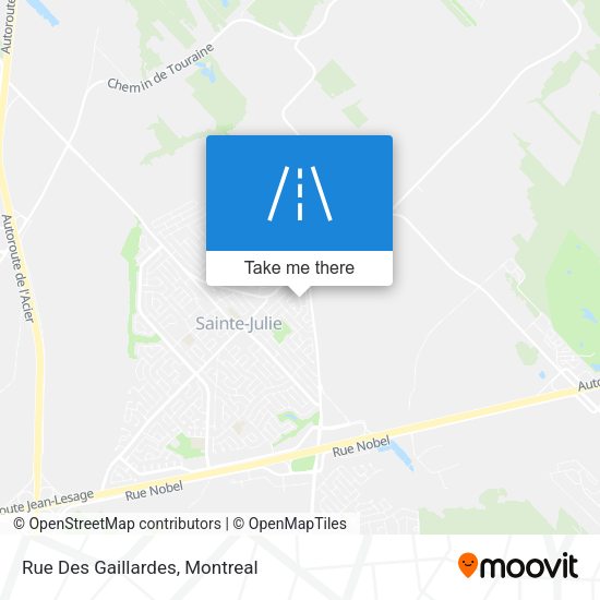 Rue Des Gaillardes map