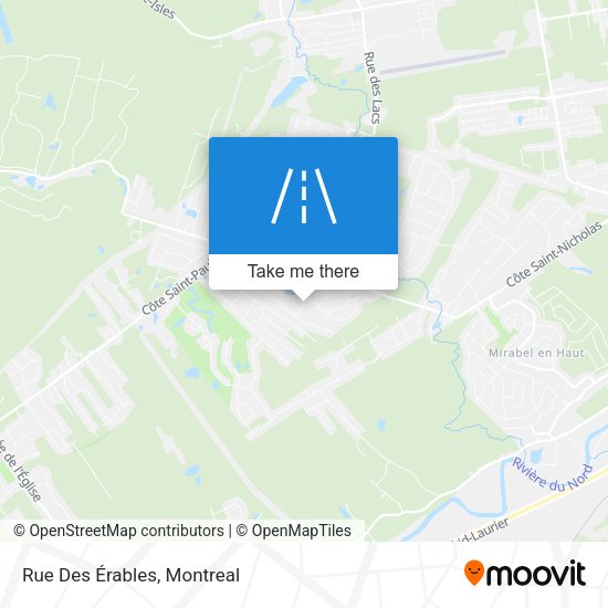 Rue Des Érables map