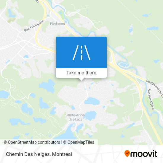 Chemin Des Neiges map