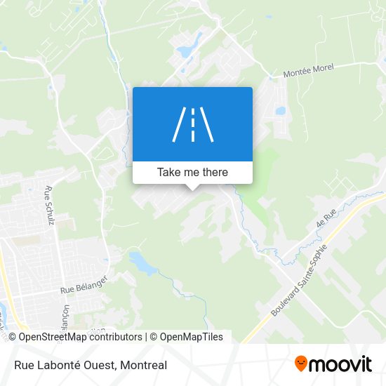 Rue Labonté Ouest map