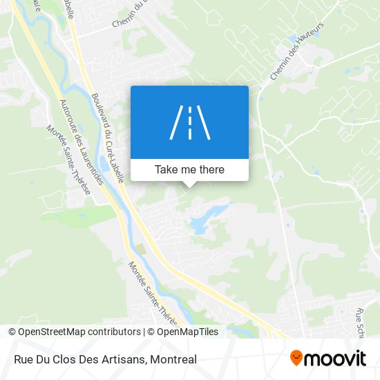 Rue Du Clos Des Artisans map
