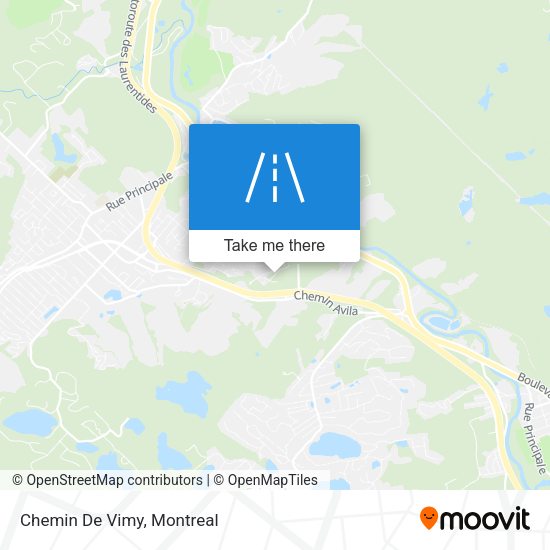 Chemin De Vimy map