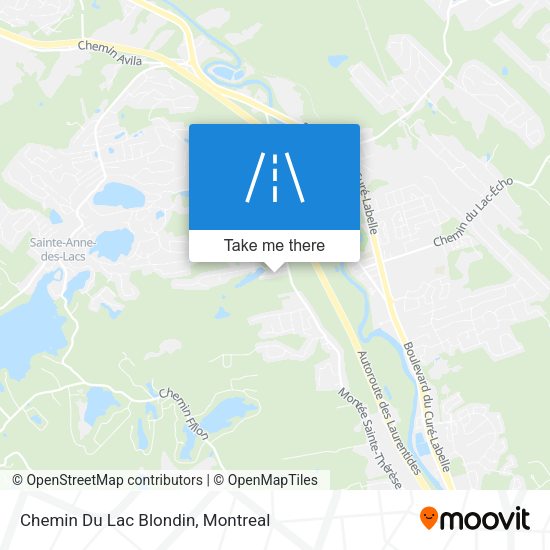 Chemin Du Lac Blondin map
