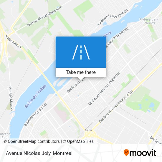 Avenue Nicolas Joly map