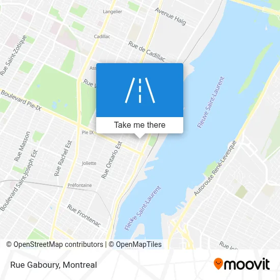Rue Gaboury map