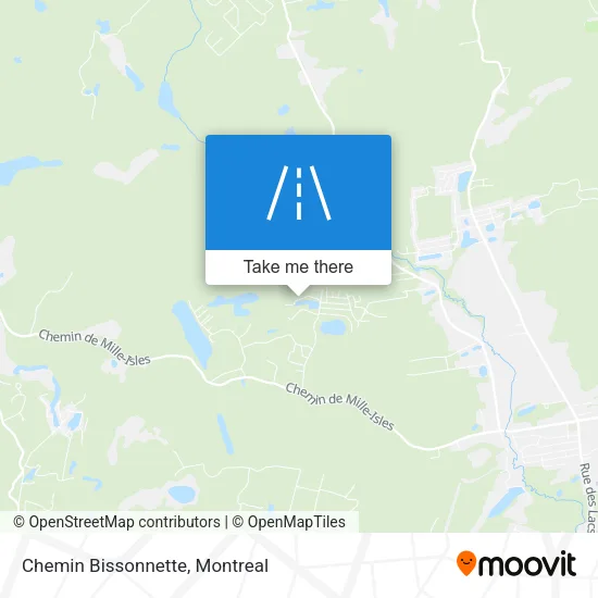 Chemin Bissonnette map