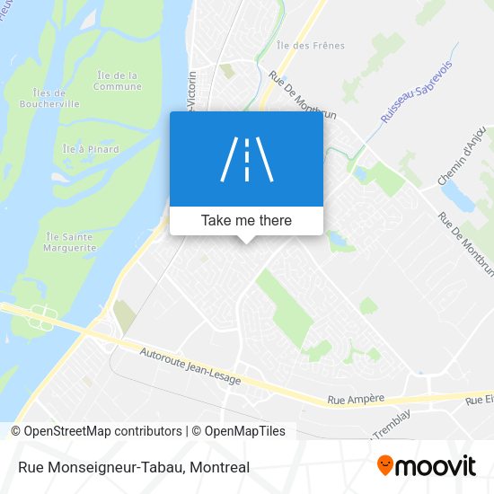 Rue Monseigneur-Tabau map