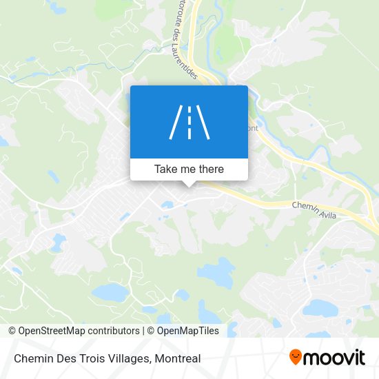 Chemin Des Trois Villages map