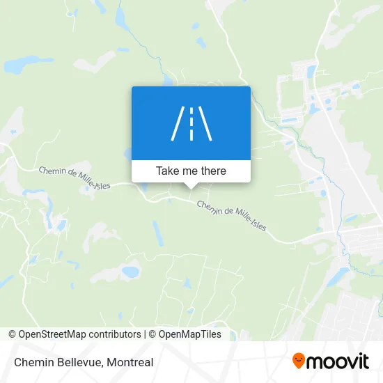 Chemin Bellevue map