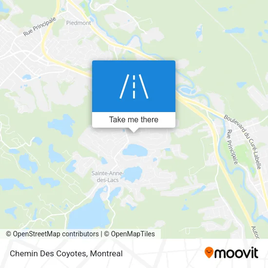 Chemin Des Coyotes map