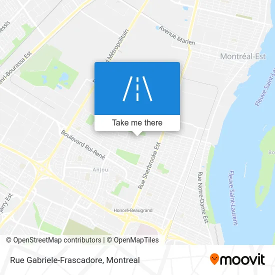 Rue Gabriele-Frascadore map