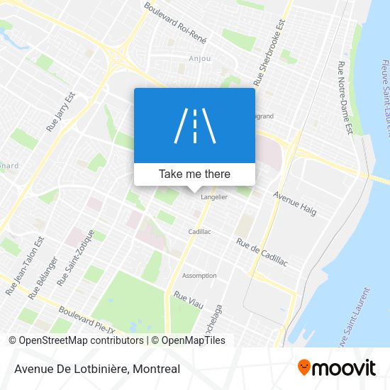 Avenue De Lotbinière map