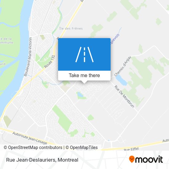 Rue Jean-Deslauriers map
