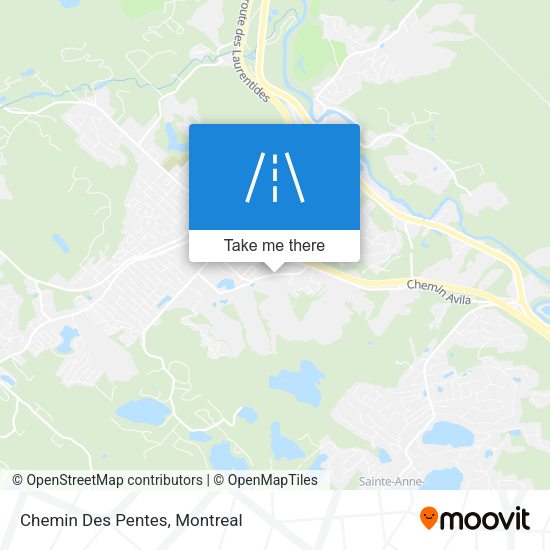 Chemin Des Pentes map