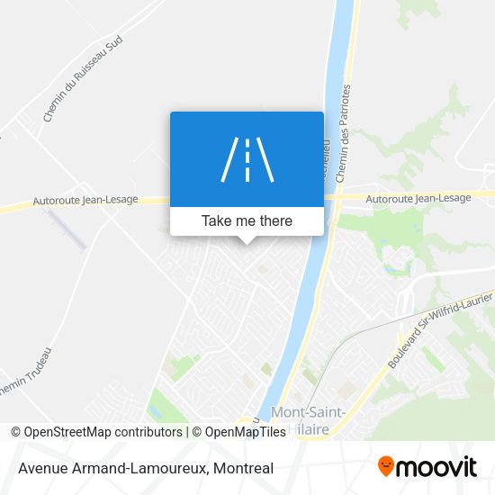 Avenue Armand-Lamoureux map