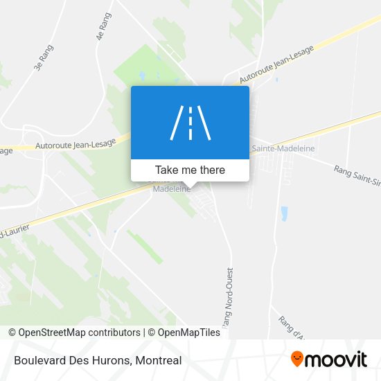 Boulevard Des Hurons map