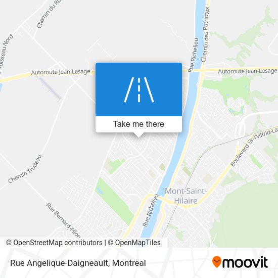 Rue Angelique-Daigneault map