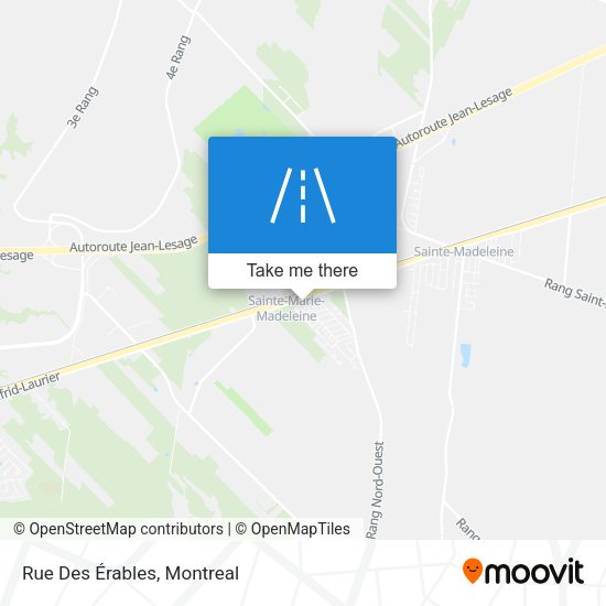 Rue Des Érables map