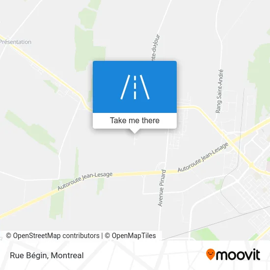 Rue Bégin map