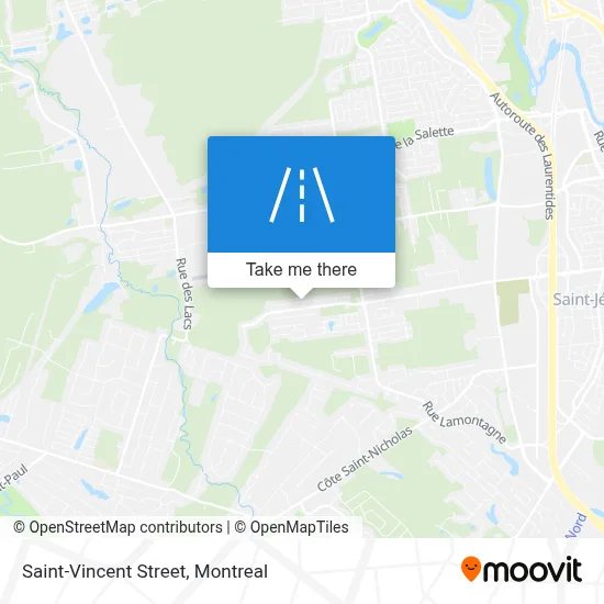 Rue Saint-Vincent map