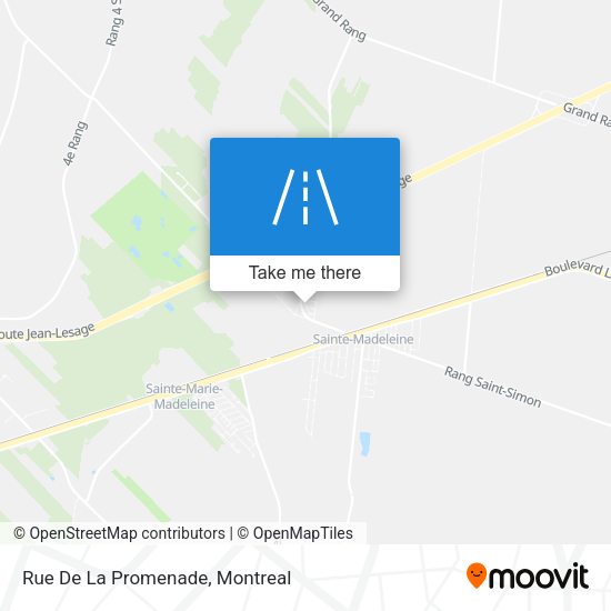 Rue De La Promenade map