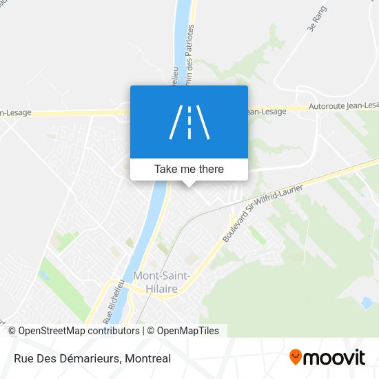 Rue Des Démarieurs map