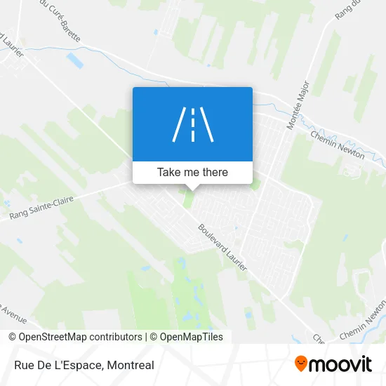 Rue De L'Espace map