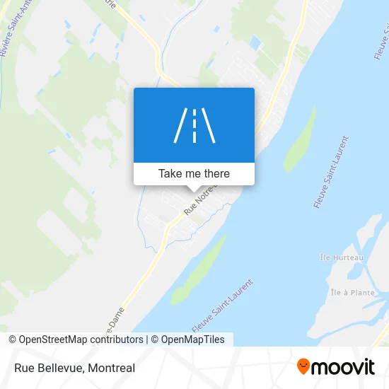 Rue Bellevue map