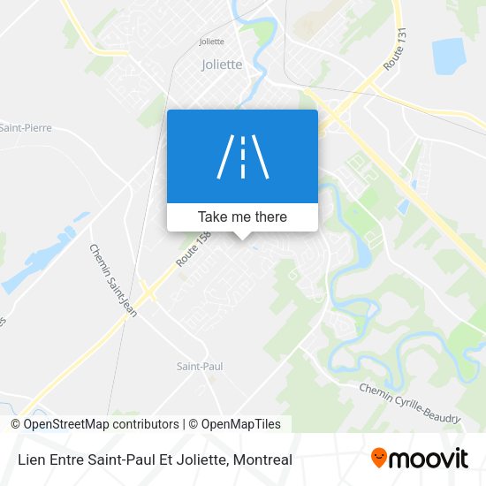 Lien Entre Saint-Paul Et Joliette map