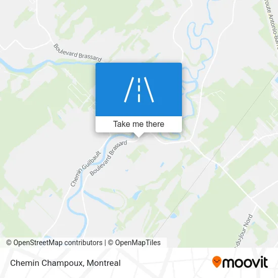 Chemin Champoux map