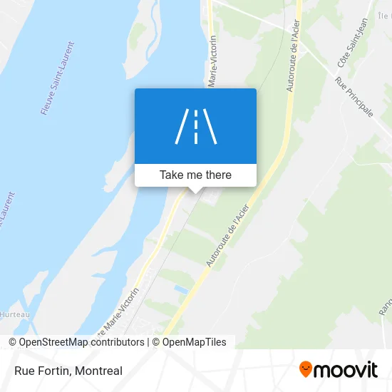Rue Fortin map
