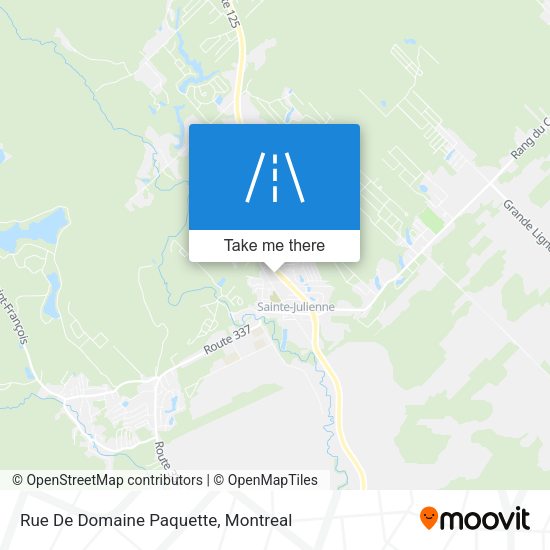 Rue De Domaine Paquette map