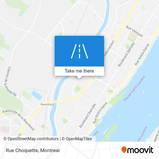 Rue Choquette map