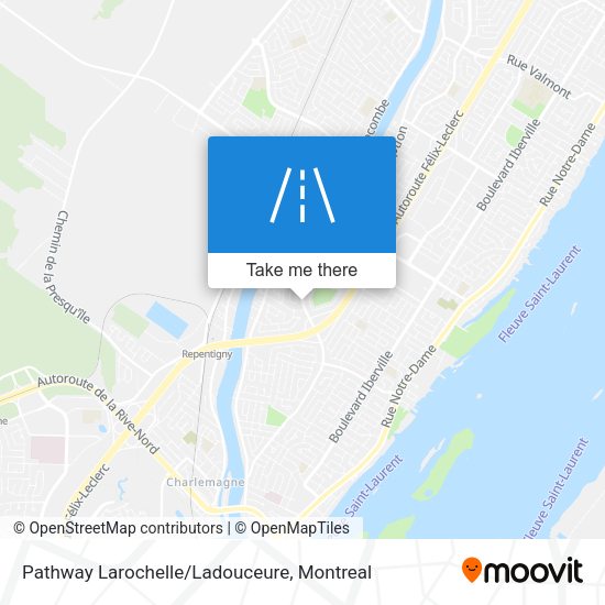 Pathway Larochelle/Ladouceure map
