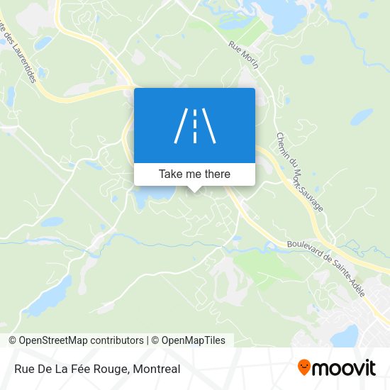 Rue De La Fée Rouge map