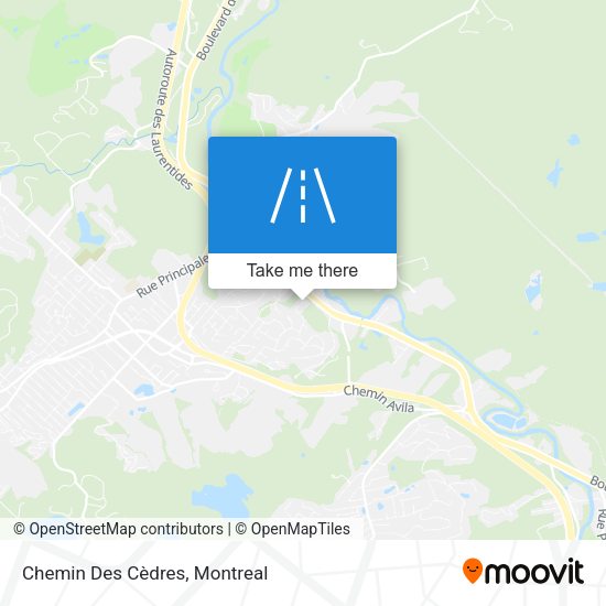 Chemin Des Cèdres map