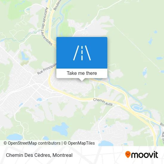 Chemin Des Cèdres map