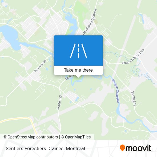 Sentiers Forestiers Drainés map