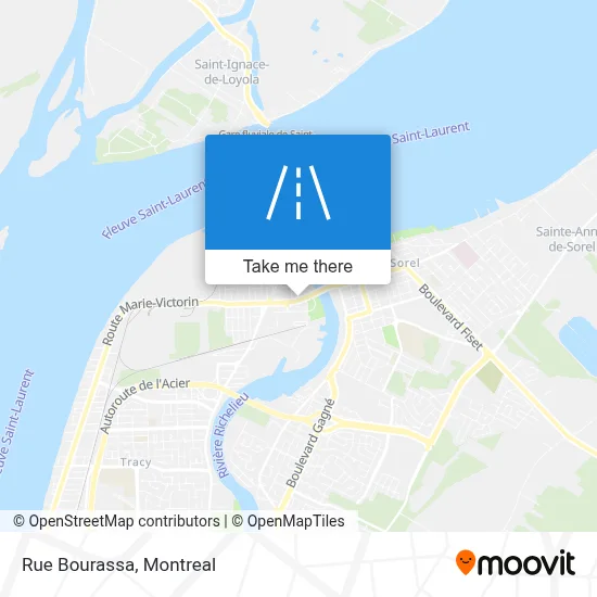 Rue Bourassa map