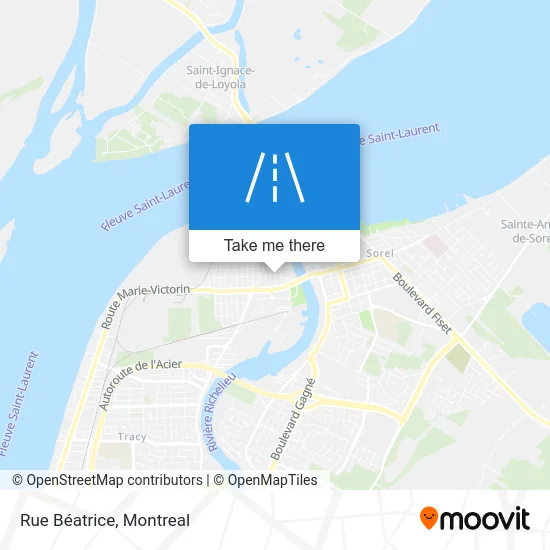 Rue Béatrice map