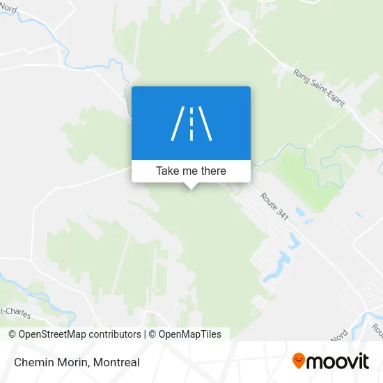 Chemin Morin map
