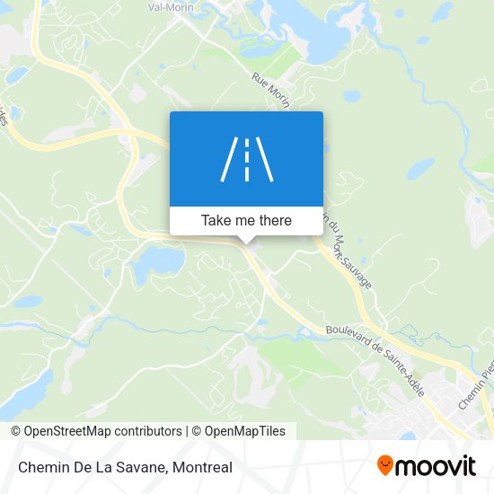 Chemin De La Savane map