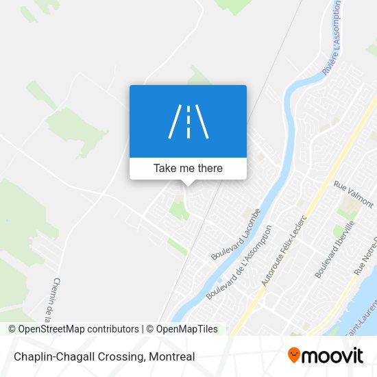 Chaplin-Chagall Crossing map